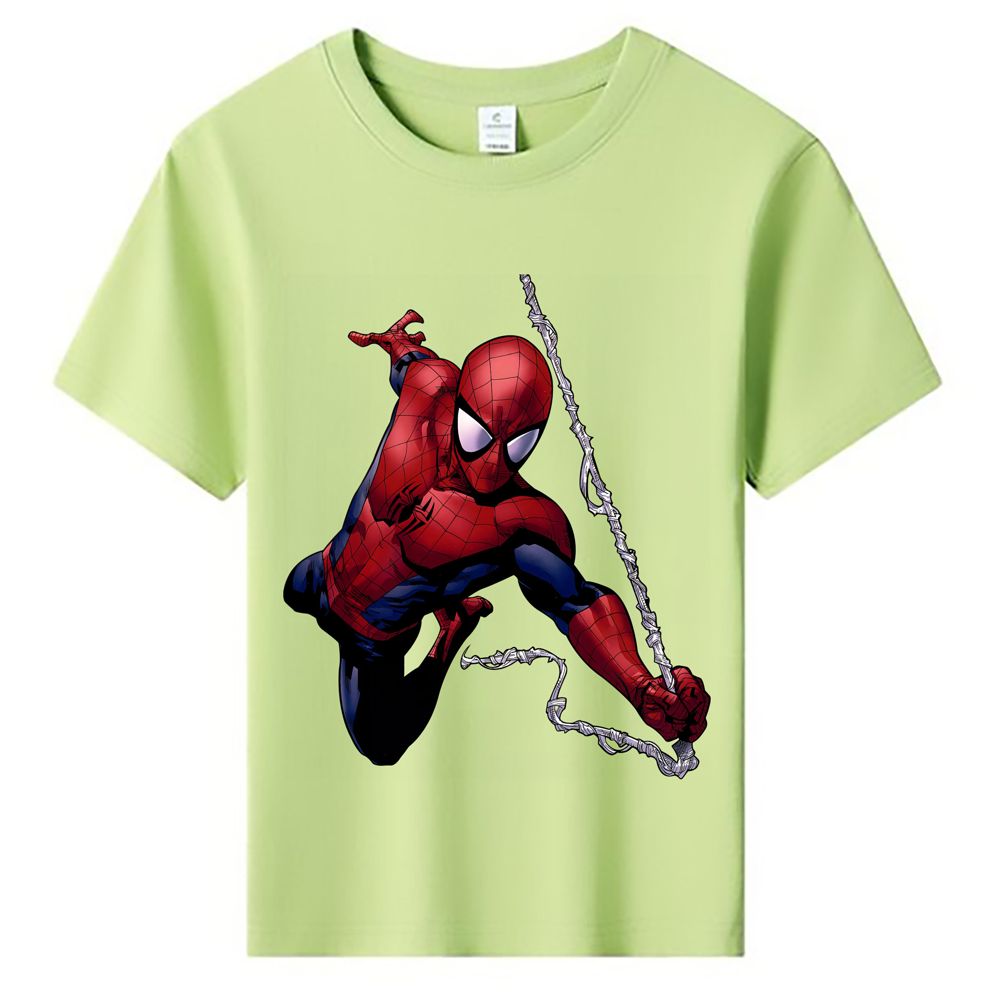 （画像用） Spider Man スパイダーマン 綿100％キッズTシャツ（フロントプリント）